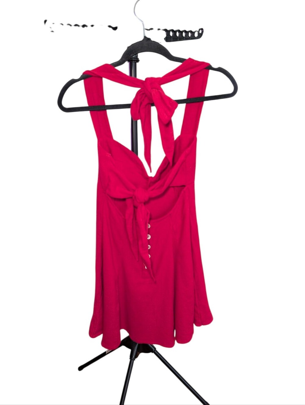 Free People Halter Mini Dress in Raspberry - Picture 4 of 7